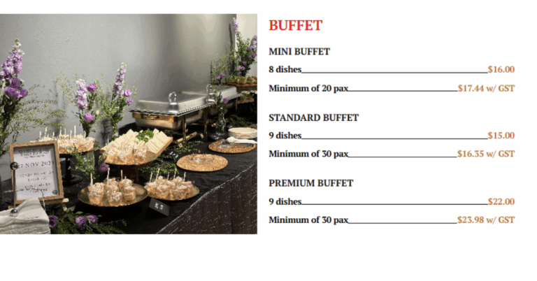 Buffet Catering in Singapore: Exceptional Food for Every Occasion